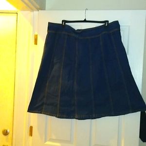 Women's Plus Blue Jean Skirt size 26W
